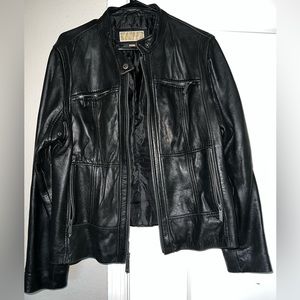 Michael kors leather jacket